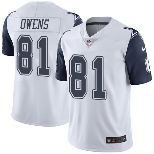 Nike Men & Women & Youth Cowboys 81 Terrell Owens White Color Rush Limited Jersey,We sell and wholesale Nike Men & Women & Youth Cowboys 81 Terrell Owens White Color Rush Limited Jersey on line form chian!